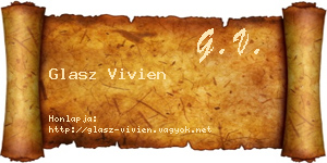 Glasz Vivien névjegykártya